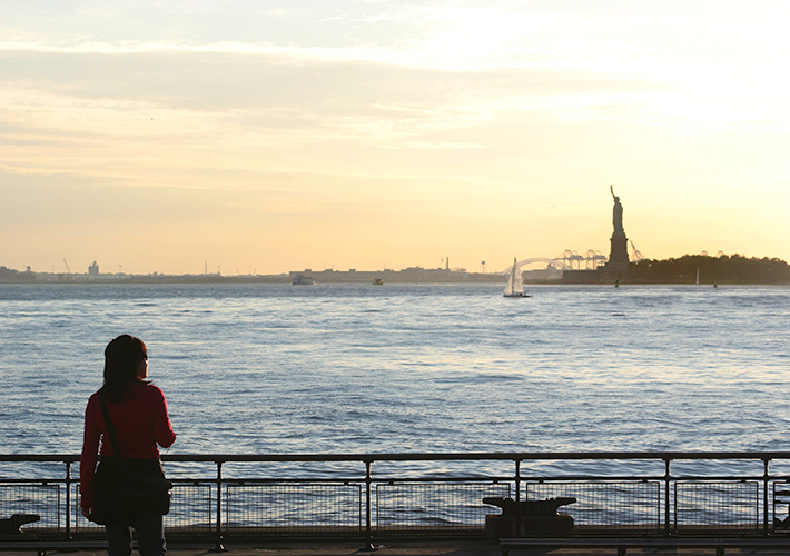 自由の女神の観賞スポットでもあるバッテリー・パーク
