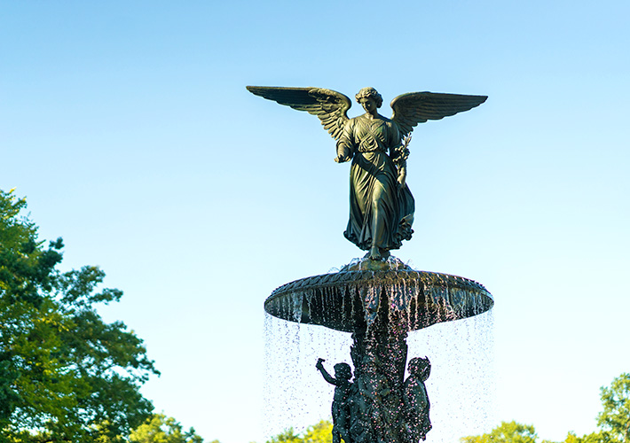 コンサバトリーガーデンの噴水も有名なスポット